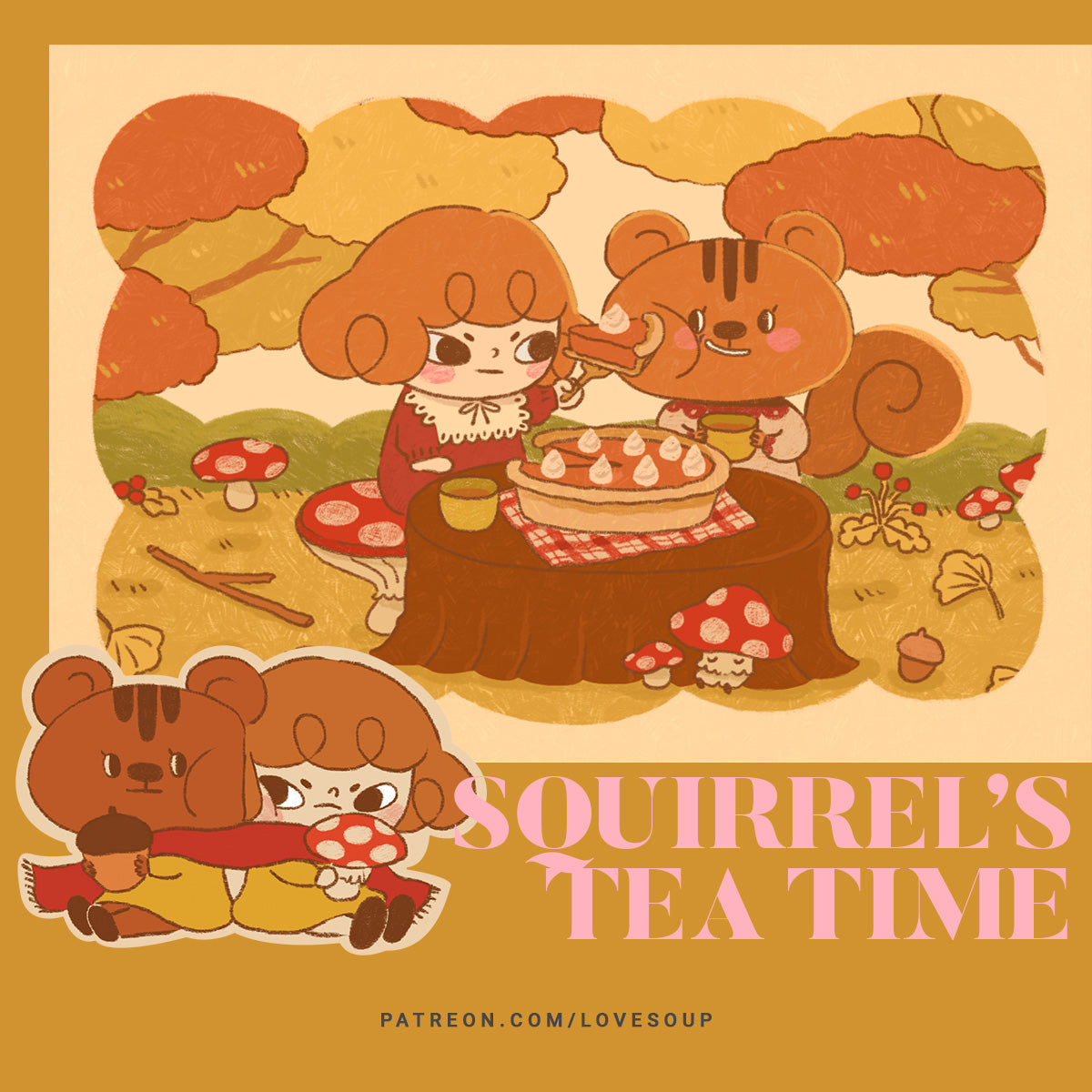 SQUIRREL'S TEA TIME OCTOBER 2024 | HAPPY MAIL