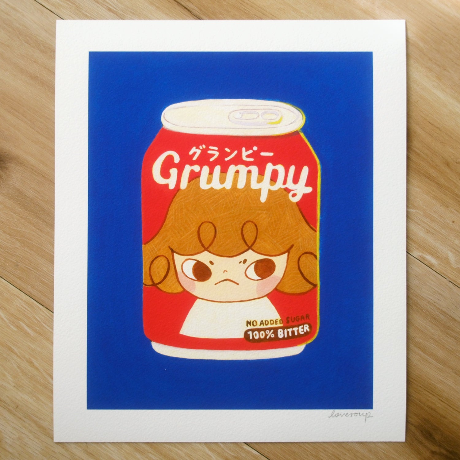 Grumpy Signed Fine Art Print